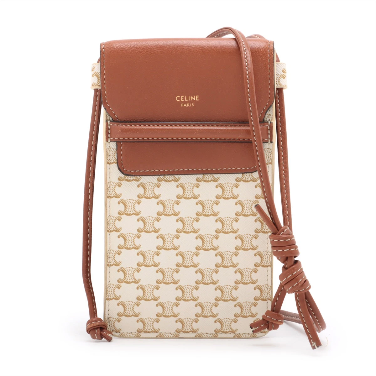 セリーヌ★トリオンフフォンポーチ CELINE セリーヌ フォンポーチ Phone pouch with Flap 10G332CQD