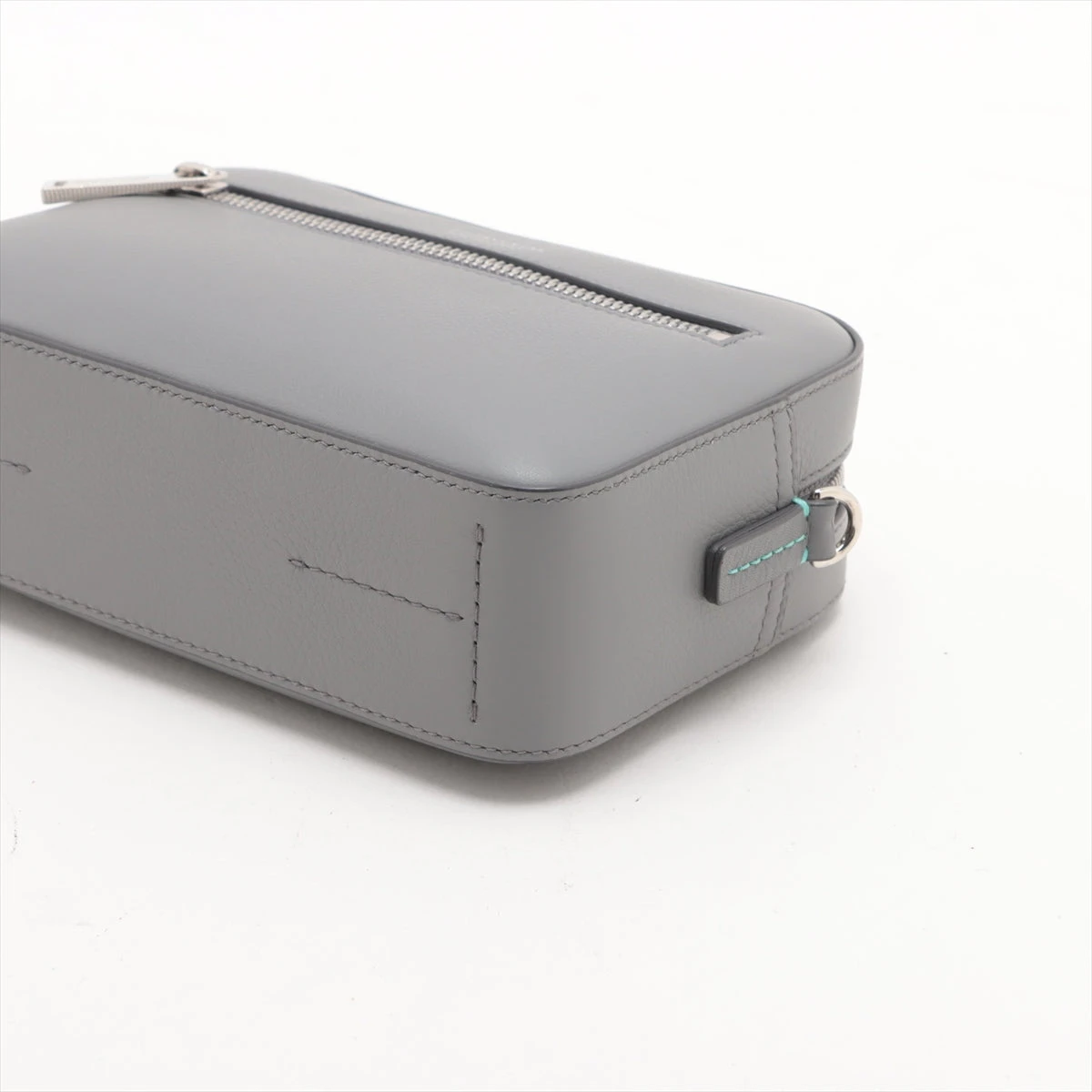 ティファニー レザー ショルダーバッグ グレー A3015736｜中古ブランド