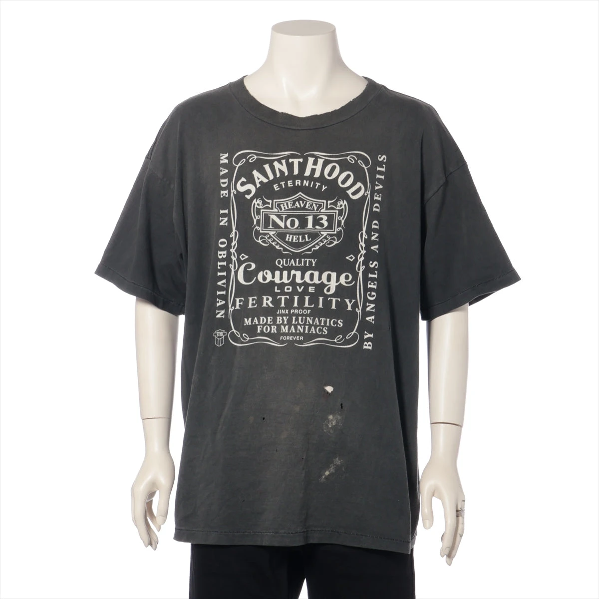 セントマイケル コットン Tシャツ XL メンズ グレー SM-S23-0000-116