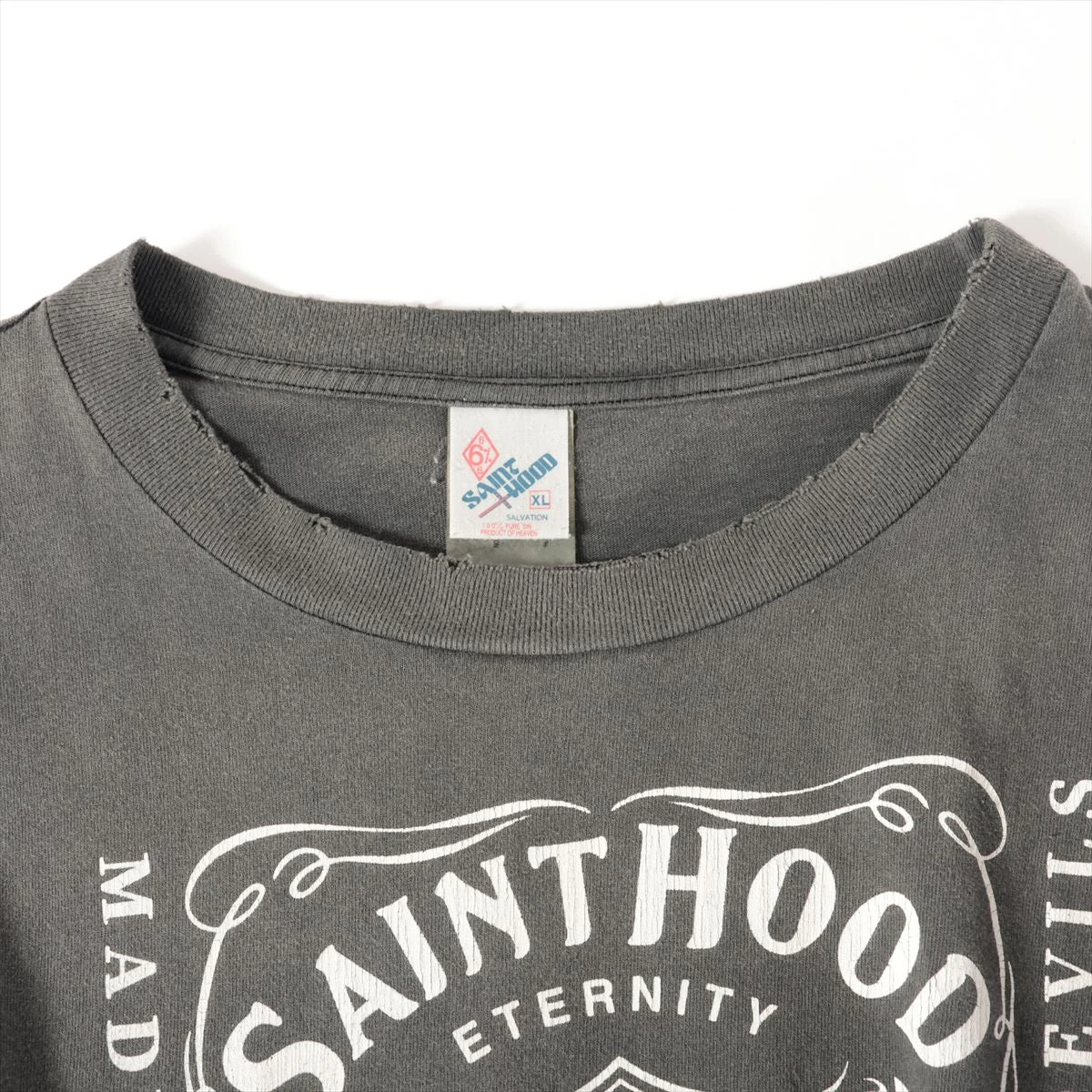 セントマイケル コットン Tシャツ XL メンズ グレー SM-S23-0000-116 