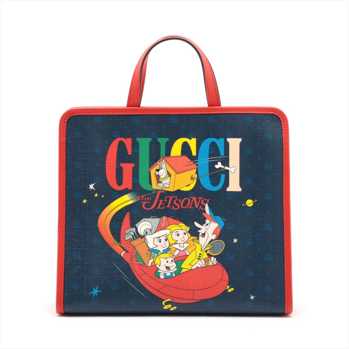 グッチ GGスプリーム チルドレンズ ハンドバッグ ネイビー 605614 