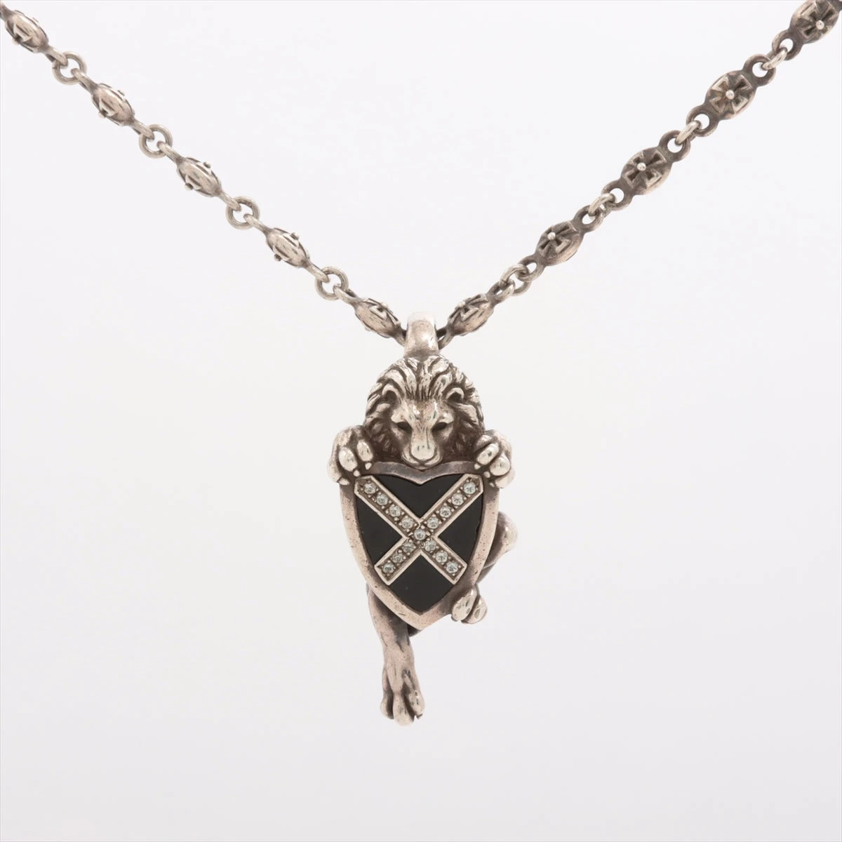 美品 ジャスティンデイビス リーガル ライオン シルバー ネックレス ストーン REGAL LION PENDANT/Justin Davis（ジャスティンデイビス