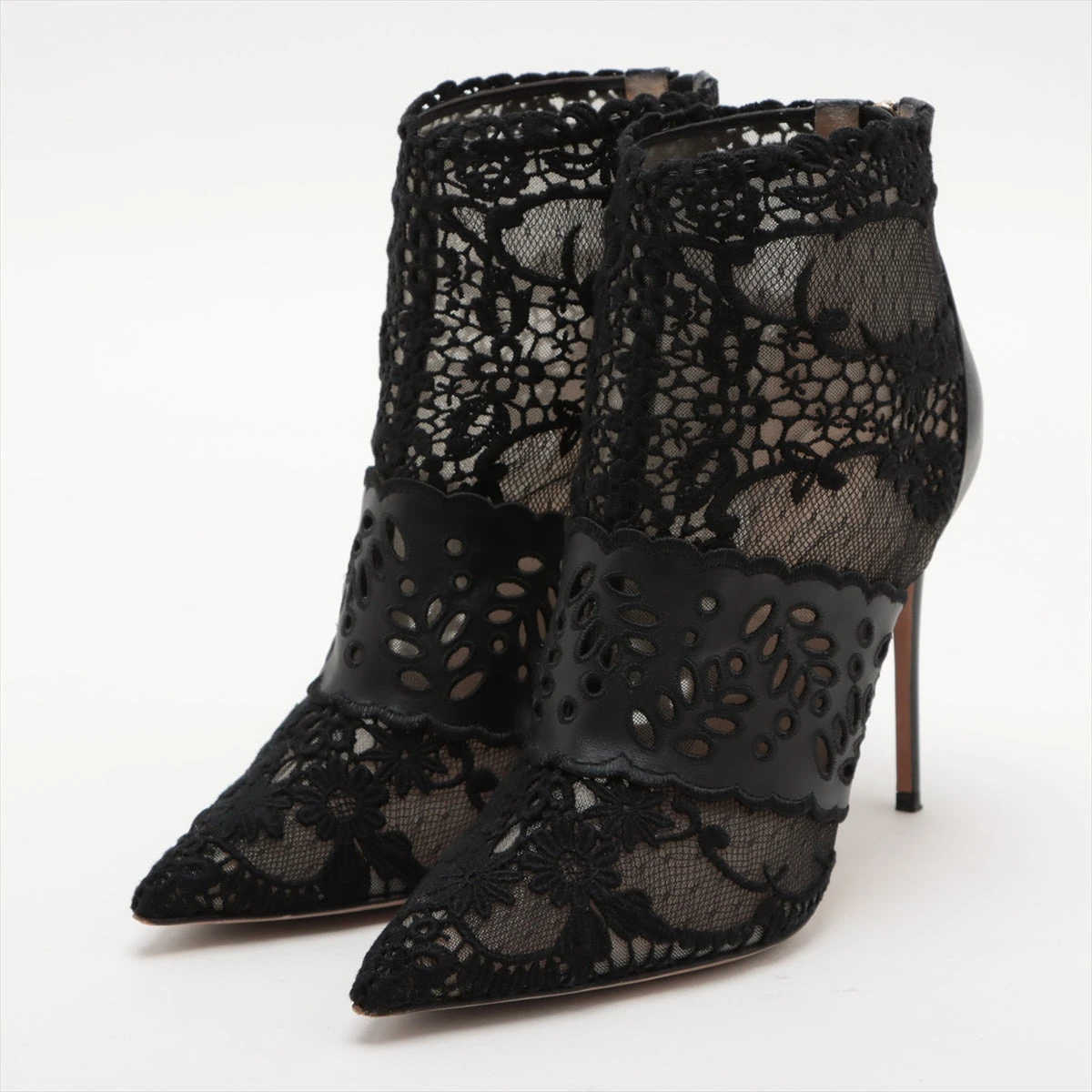 Valentino ブラック レース ハイヒール　37 試着のみ美品】VALENTINO GARAVANI ピンヒール 34 ブラック Valentino