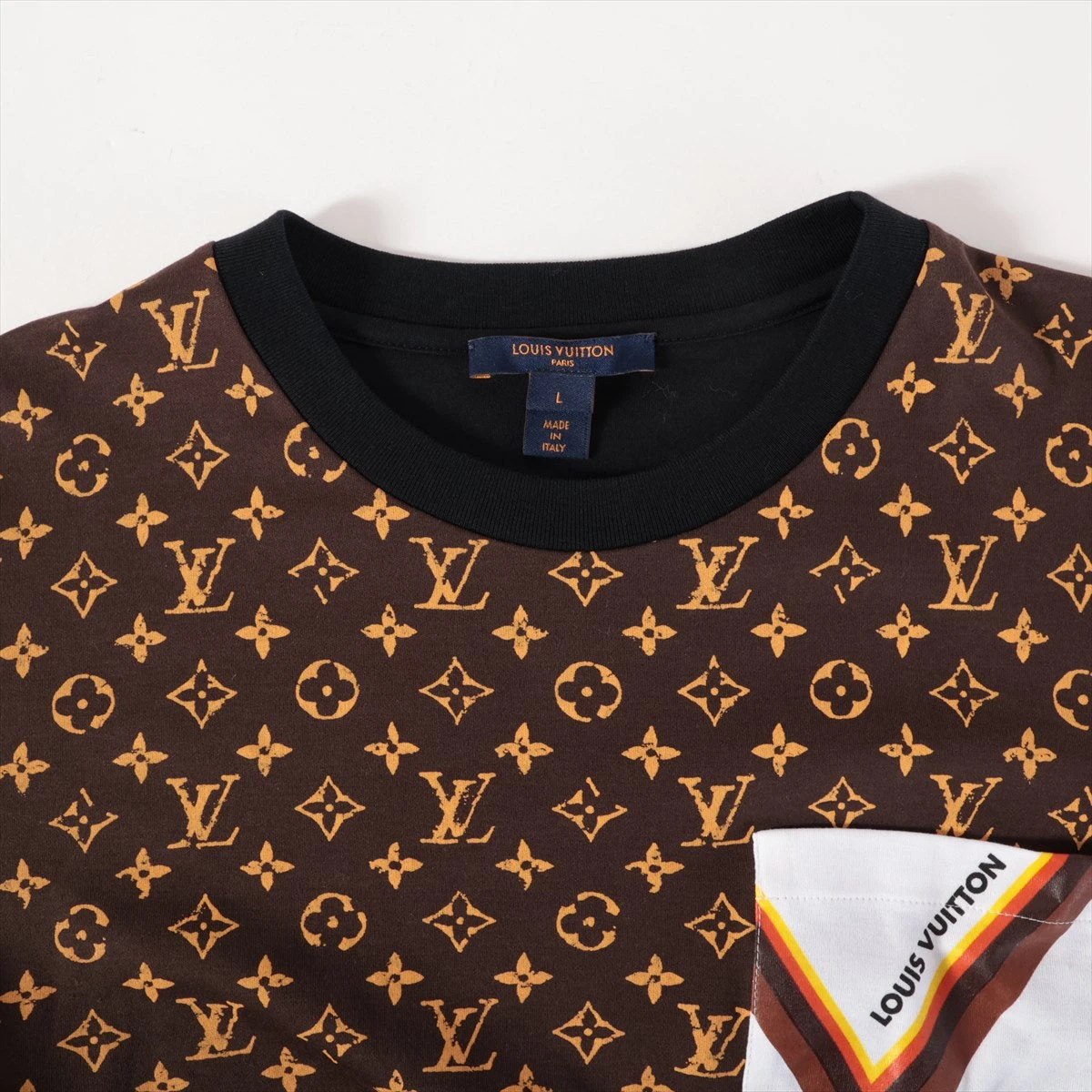 ヴィトン 20AW コットン Tシャツ L レディース ブラック