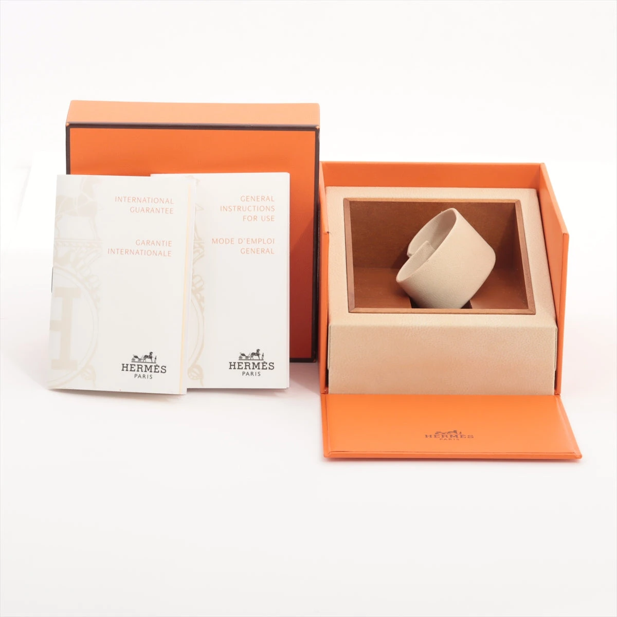 エルメス クリッパーナクレ CL4.220 SS×GP QZ シェル文字盤 A3025194