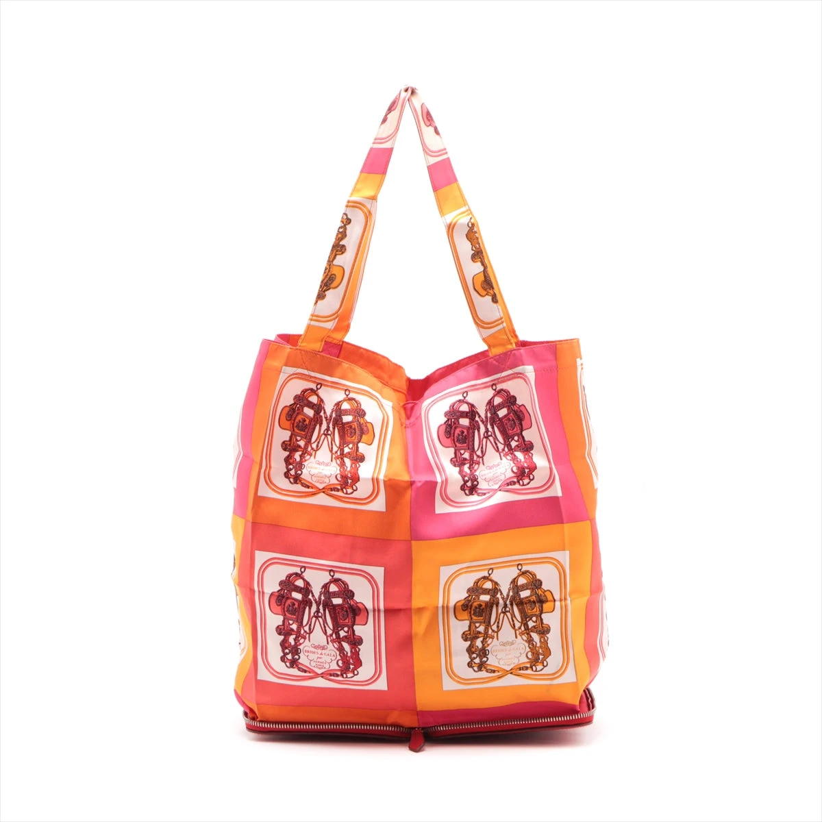 エルメス シルキーポップエコバッグ シルク マルチカラー シルバー金具