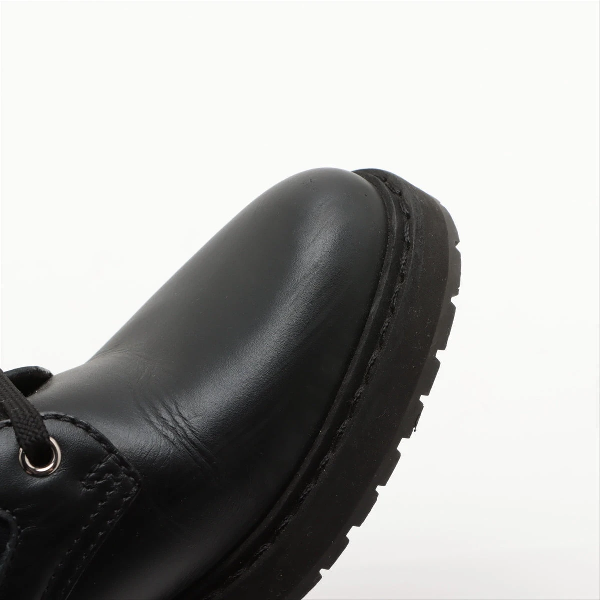 フェンディ ロココ ニット×レザー ショートブーツ 37 レディース