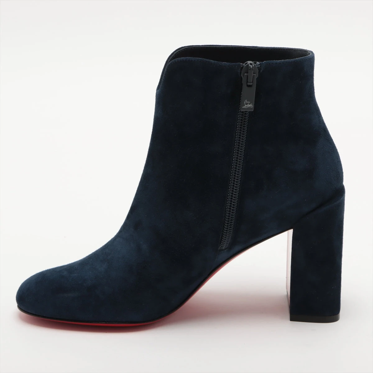 クリスチャンルブタン スエード ブーツ 36 レディース ネイビー