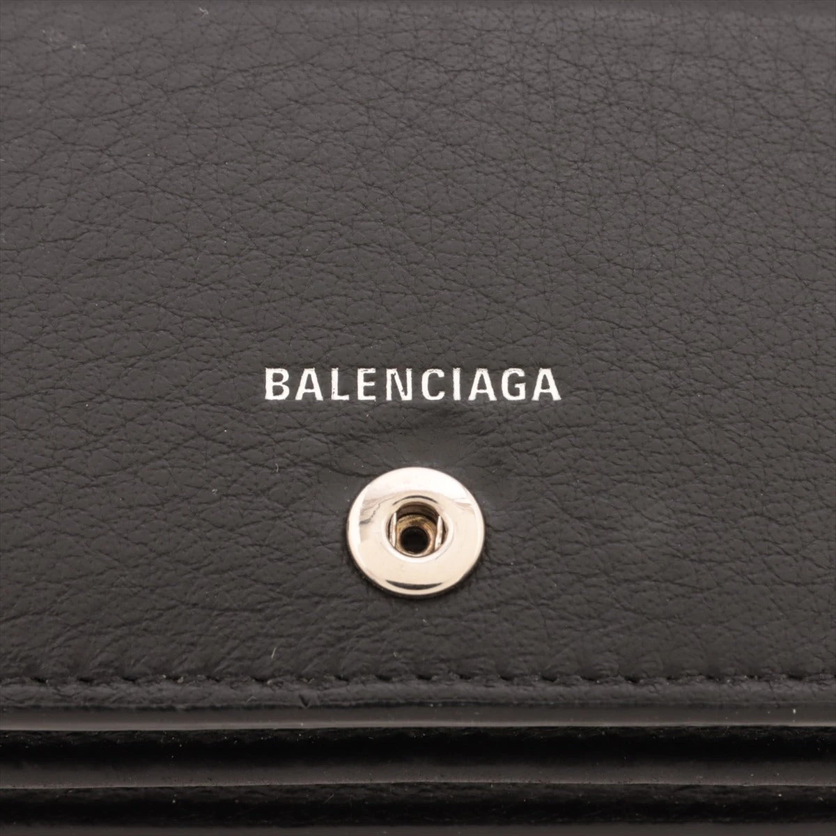 バレンシアガ ペーパー レザー カードケース ブラック 505238 A3020855  