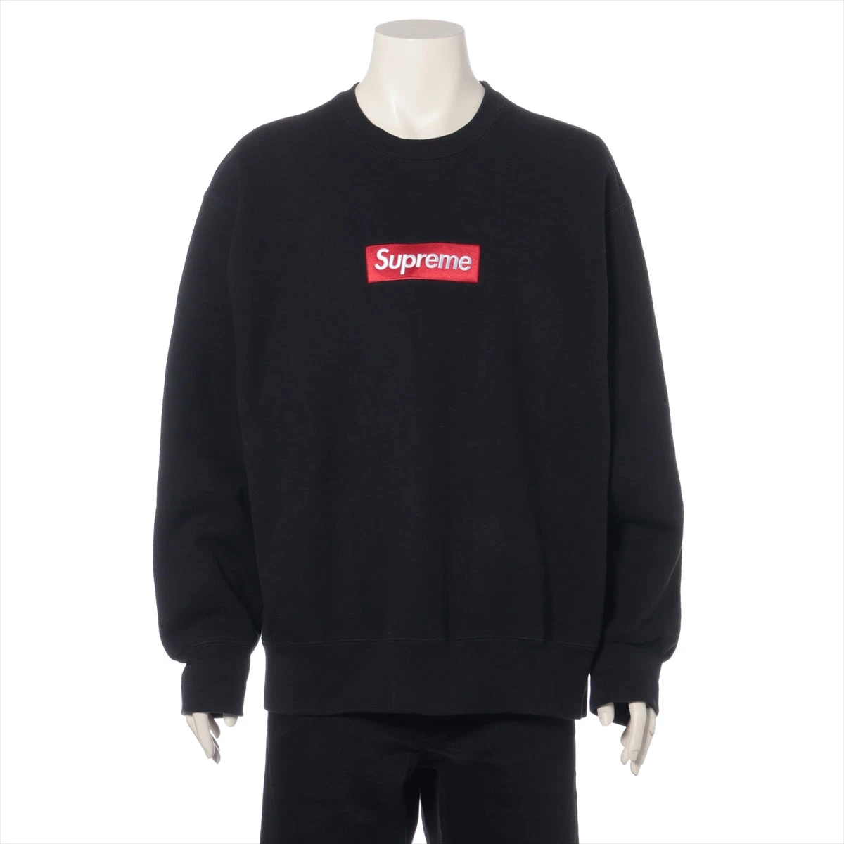 シュプリーム ボックスロゴ コットン トレーナー L メンズ ブラック  