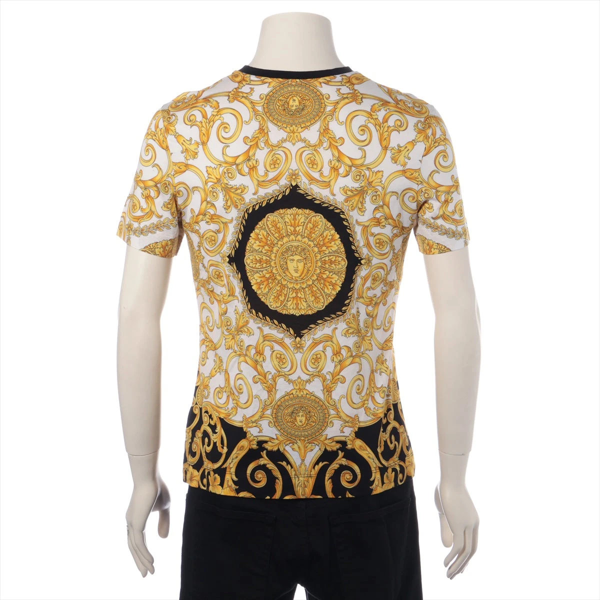 ヴェルサーチ メデューサ コットン Tシャツ 38 メンズ ブラック