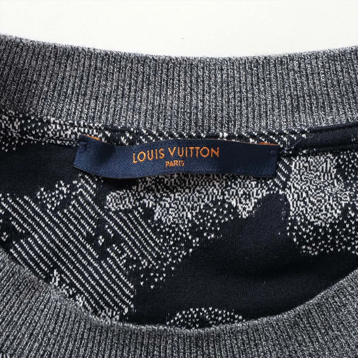 ヴィトン 20AW コットン Tシャツ XL メンズ ネイビー LVカモジャカード 