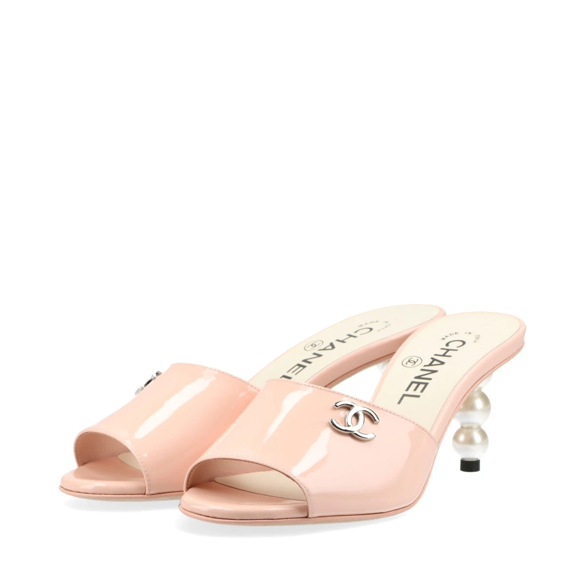 シャネル ココマーク 23S パテントレザー サンダル 35C レディース