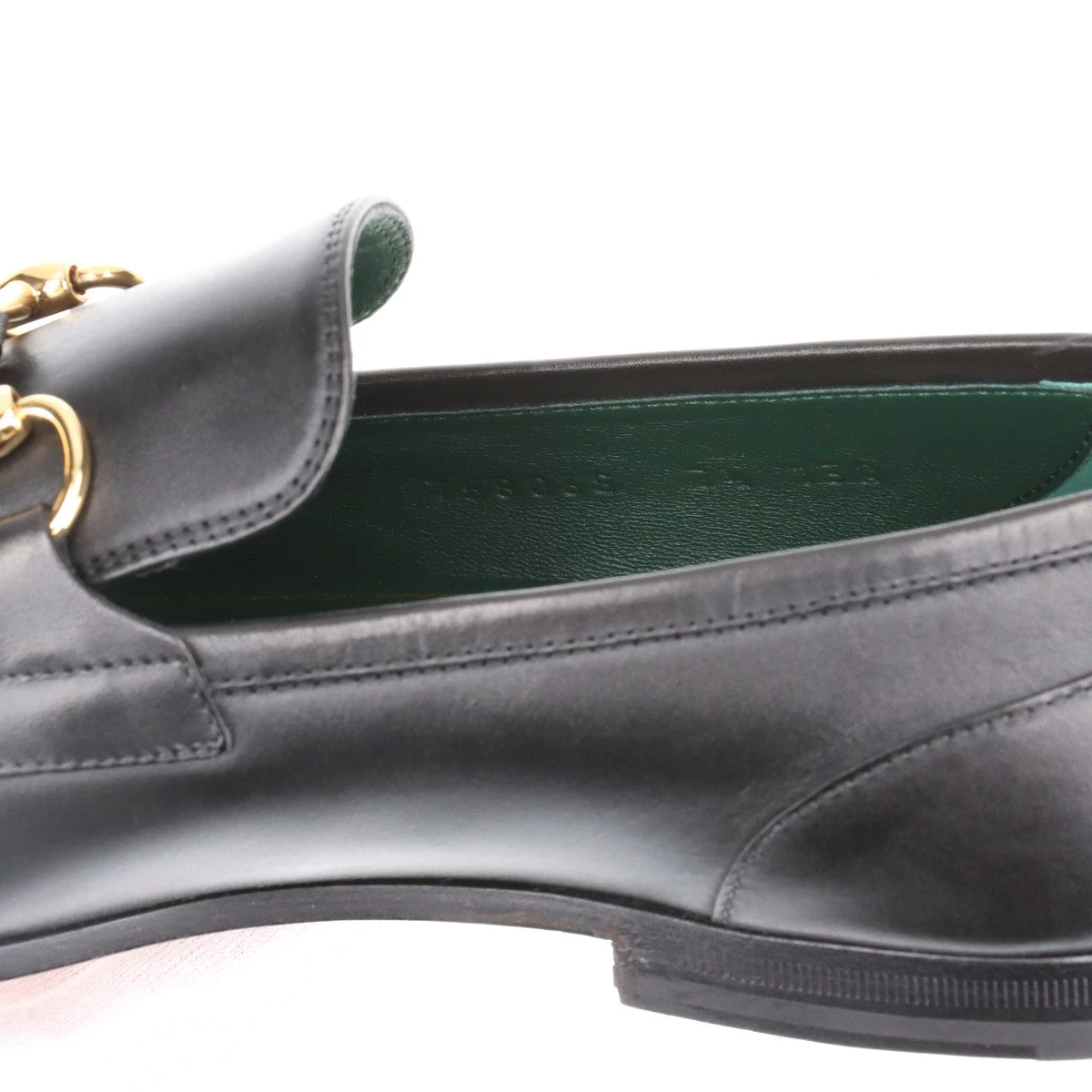 グッチ　ホースビットローファー　7美品格安限定値下げ❗️ グッチ ホースビット レザー ローファー 7 1/2 メンズ ブラック