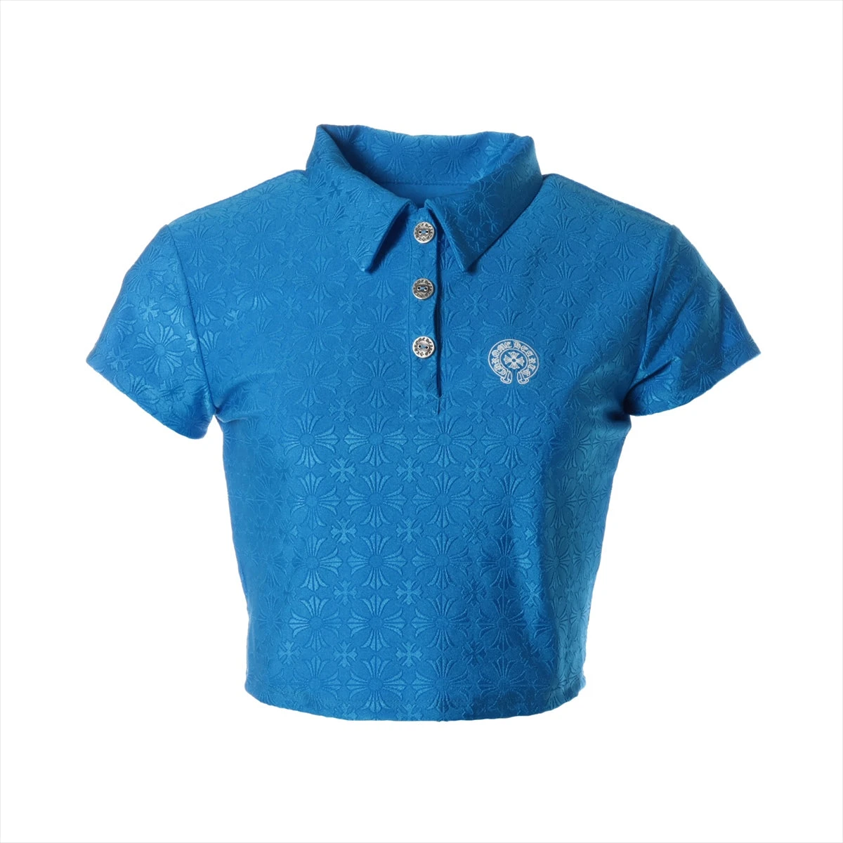 クロムハーツ ホースシュー ポロシャツ ナイロン×ポリウレタン サイズS  