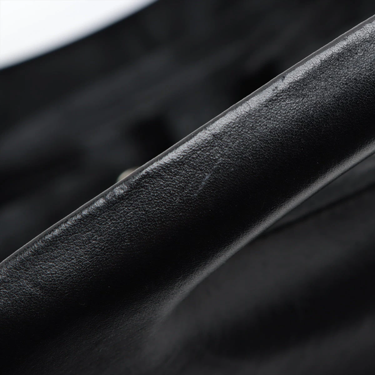 シャネル ヒップバッグ レザー 2WAYハンドバッグ ブラック シルバー