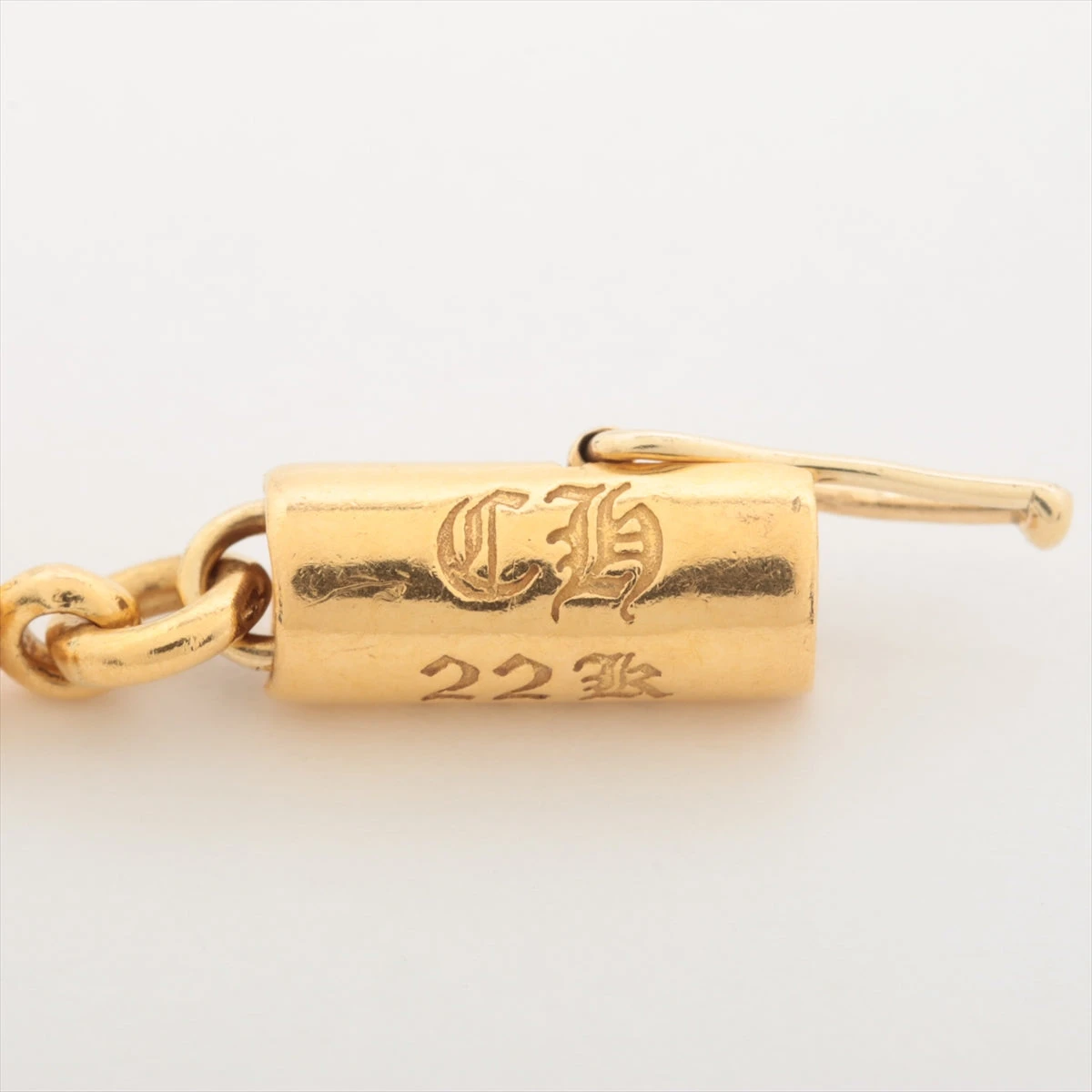 クロムハーツ タイニーE CHプラス ブレスレット 22k 14.1g