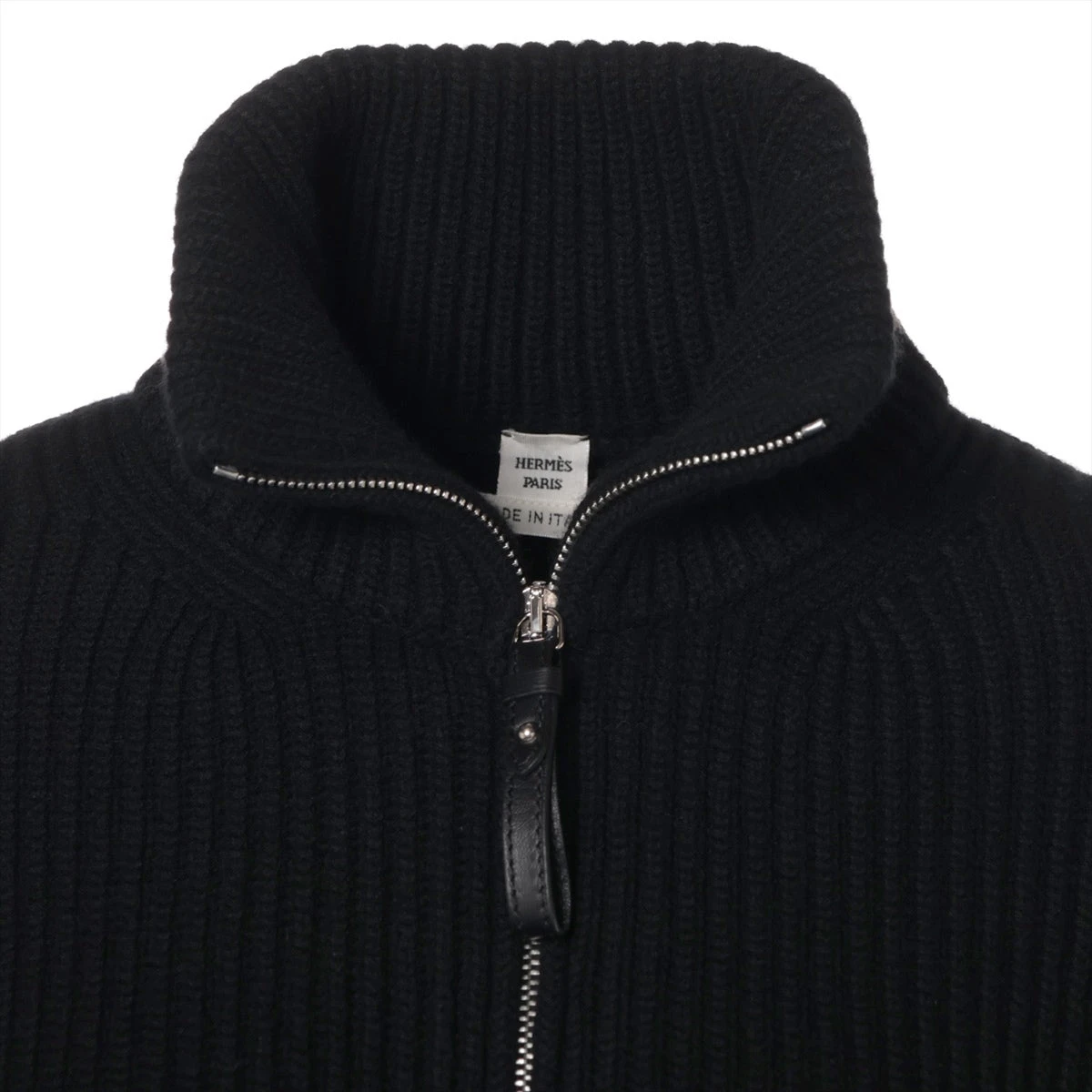 エルメス 22AW ラムスキン×ウール ブルゾン 36 レディース