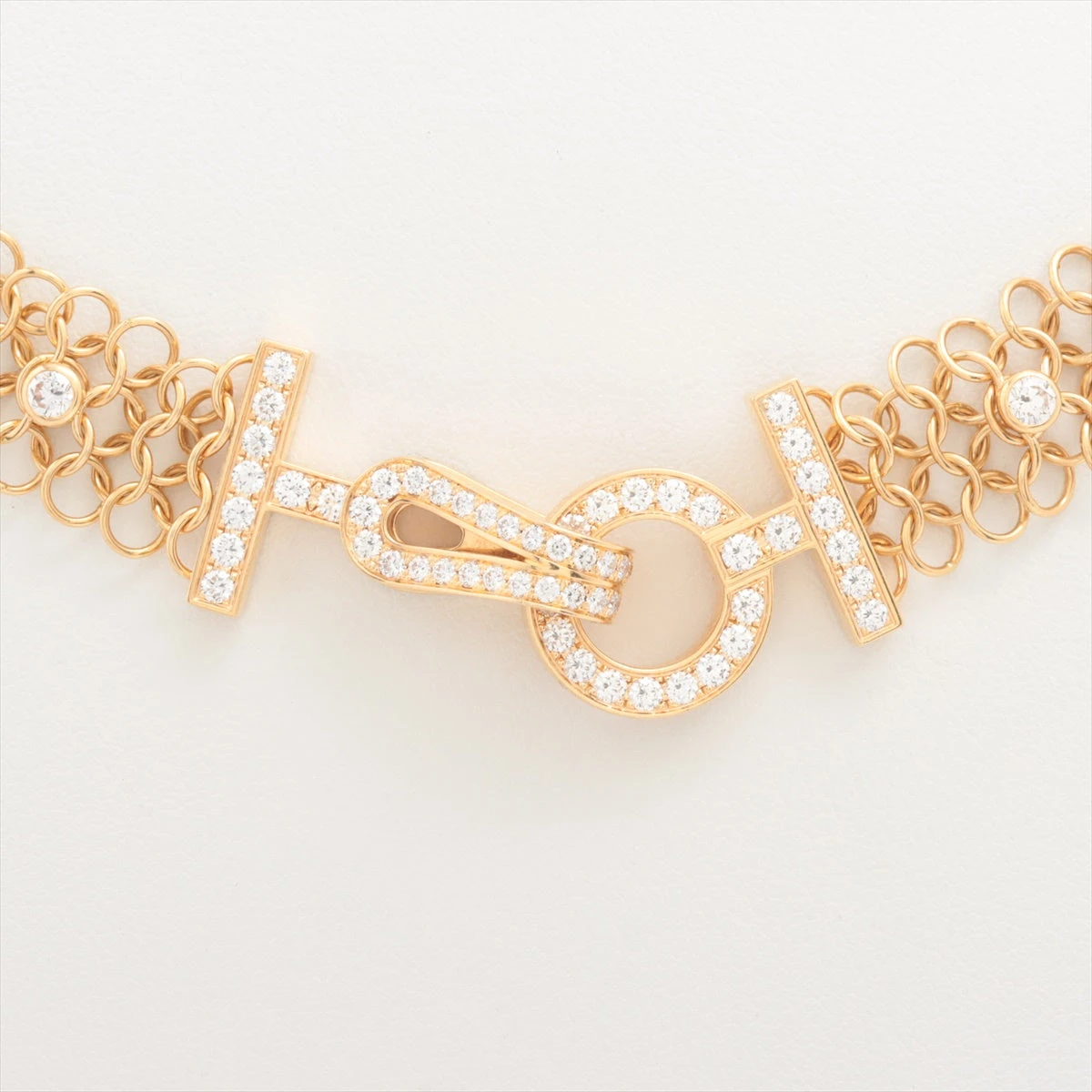 カルティエ アグラフ ダイヤ ネックレス 750(PG) 65.2g AP082874