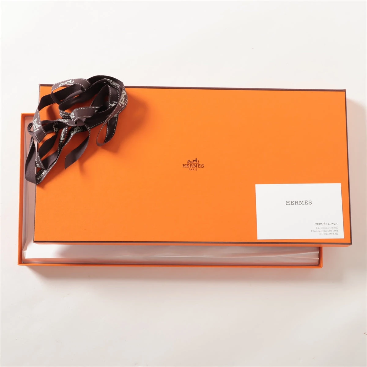 エルメス コットン Tシャツ 36 レディース ホワイト×ブラウン 4H4648DH