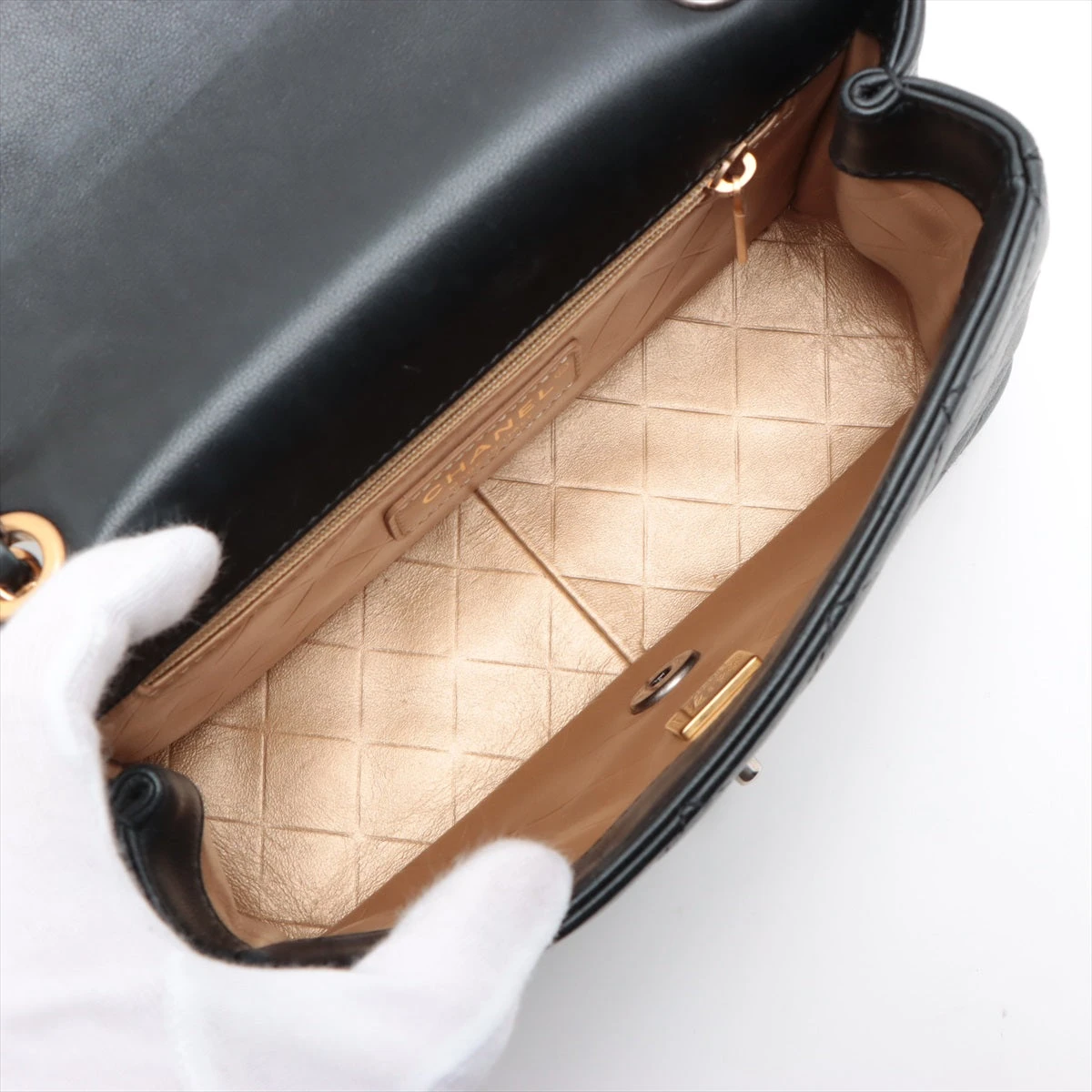 CHANEL マトラッセ アンブレラ シャネル マトラッセ ラムスキン