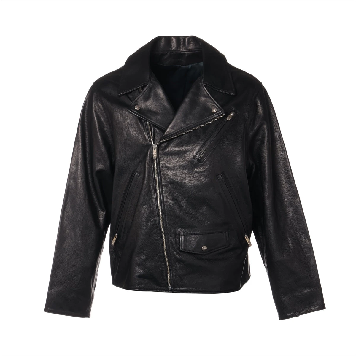 947 BALMAIN レザージャケット 9号 M 黒 金ボタン BALMAIN - 美品 バルマン BALMAIN ジャケット テーラード ウール