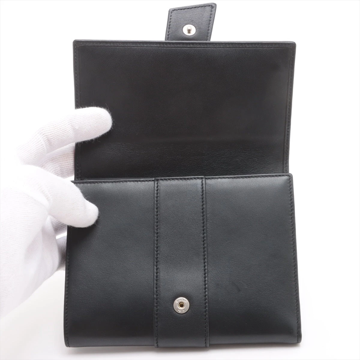 カルティエ トリニティ レザー 財布 ブラック GN027718｜中古