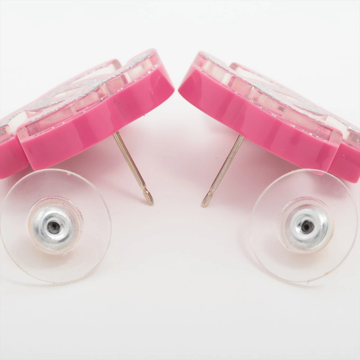 シャネル ピアス ココマーク レジン 18C ピンク ゴールド10M53