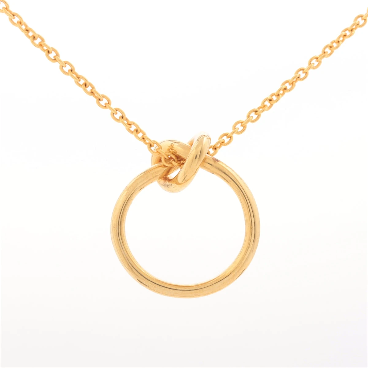 CÉLINE ゴールドノット　ネックレス セリーヌ ノット ネックレス GP ゴールド A3023271｜中古
