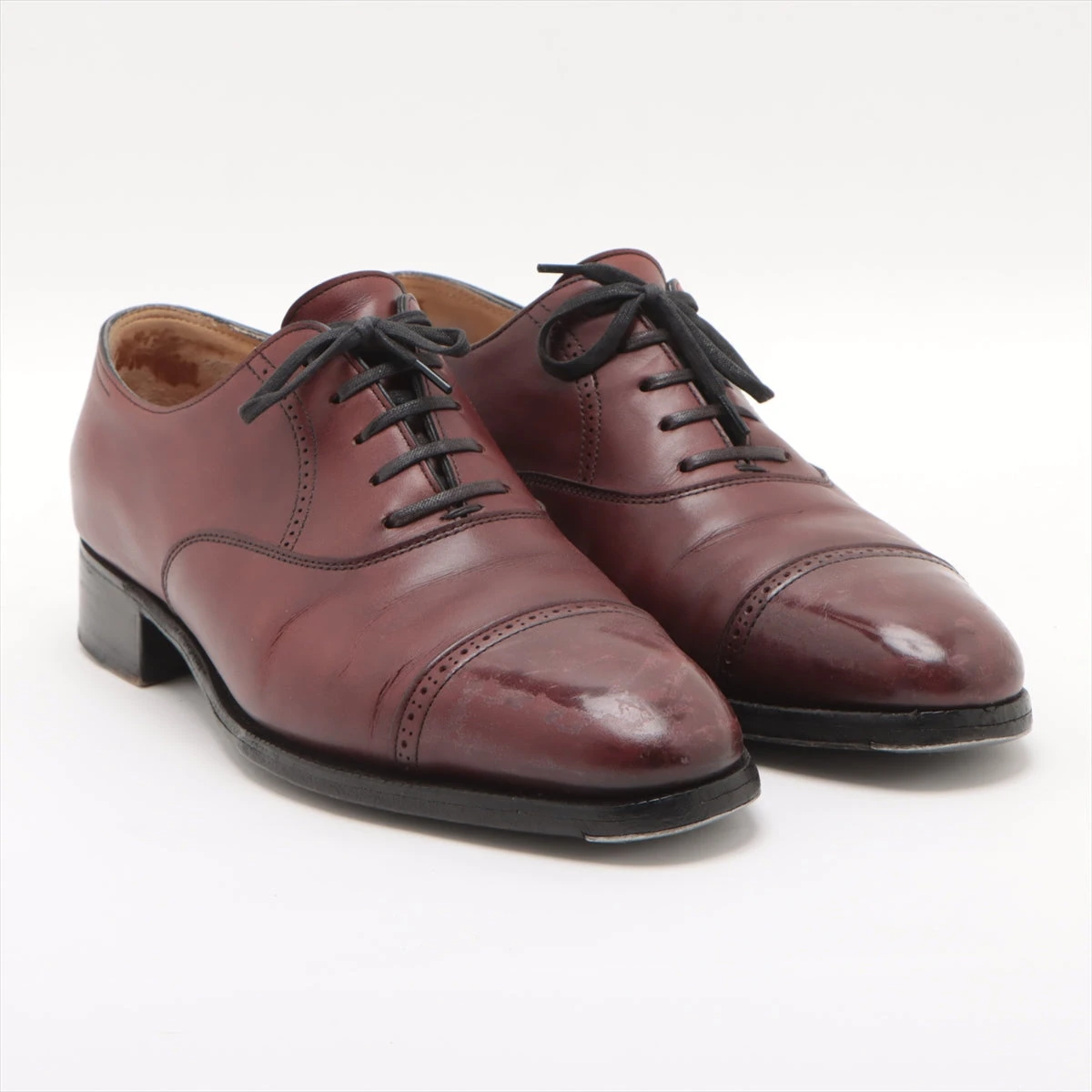 ジョンロブ OSAKA 2002 UK6E バーガンディ ボルドー 完品 ジョンロブ フィリップ2 レザー レザーシューズ 6 メンズ ボルドー