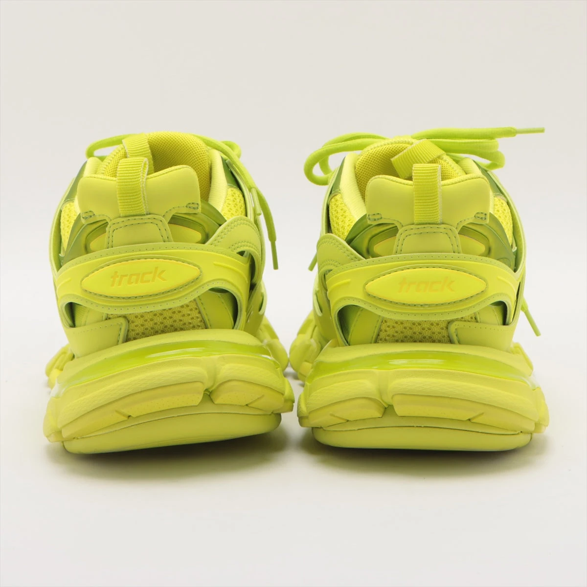 バレンシアガ トラックトレーナー メッシュ×レザー スニーカー