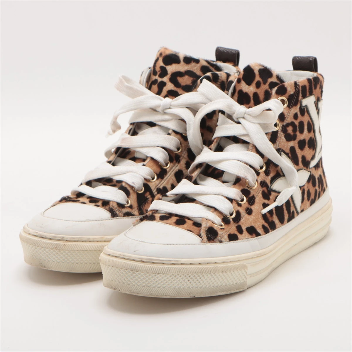 Louis Vuitton ステラーライン ハラコ レオパード 23.5cm Louis Vuitton ステラーライン ハラコ レオパード 23.5cm Louis