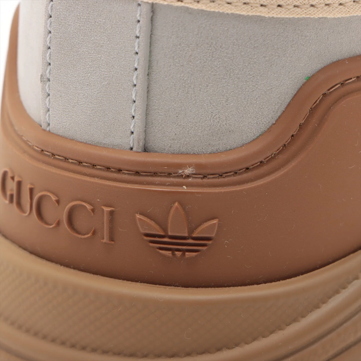 グッチ×アディダス レザー×ファブリック ショートブーツ 36 レディース