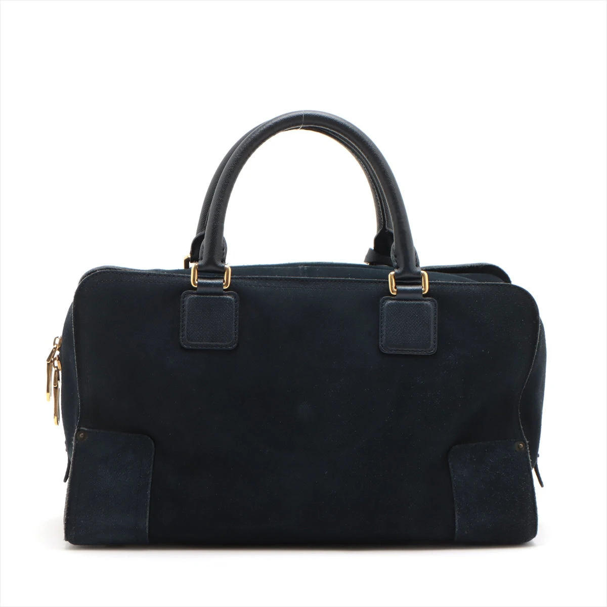 ロエベ アナグラム アマソナ36 レザー×スエード ハンドバッグ