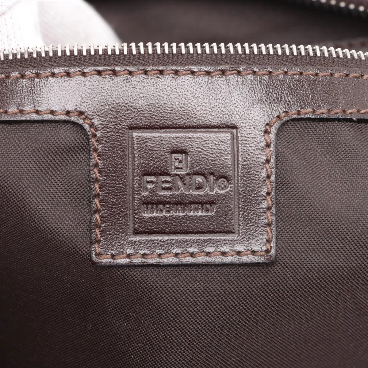 フェンディ ズッカ クロワッサン キャンバス×レザー ショルダー フェンディ ズッカ クロワッサン キャンバス×レザー ショルダー