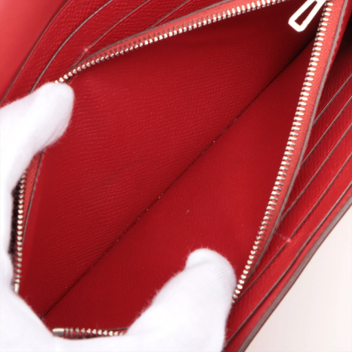 極上美品❣️エルメス べアン レッド ヴォーエプソン　 長財布　J89 極上美品❣️エルメス べアン レッド ヴォーエプソン 長財布 J89