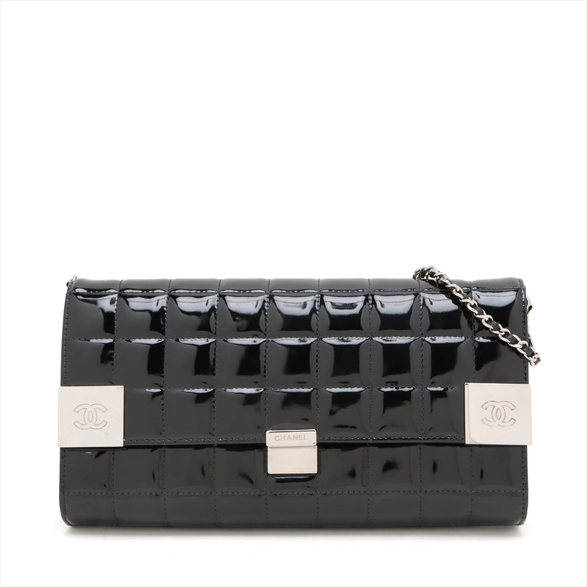 週末限定お値下げ！！シャネル チョコバー バッグ パテントレザー エナメル 黒 楽天市場】CHANEL シャネル チョコバー エナメル／パテント