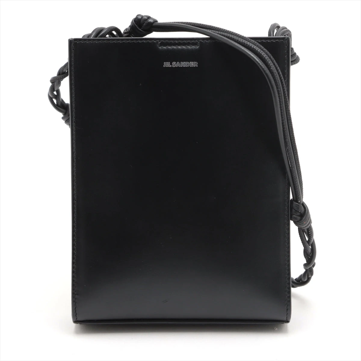 ✨未使用保管品✨　JIL SANDER タングル　ショルダーバッグ　レザー　黒 JIL SANDER タングルSM レザーショルダーバッグ