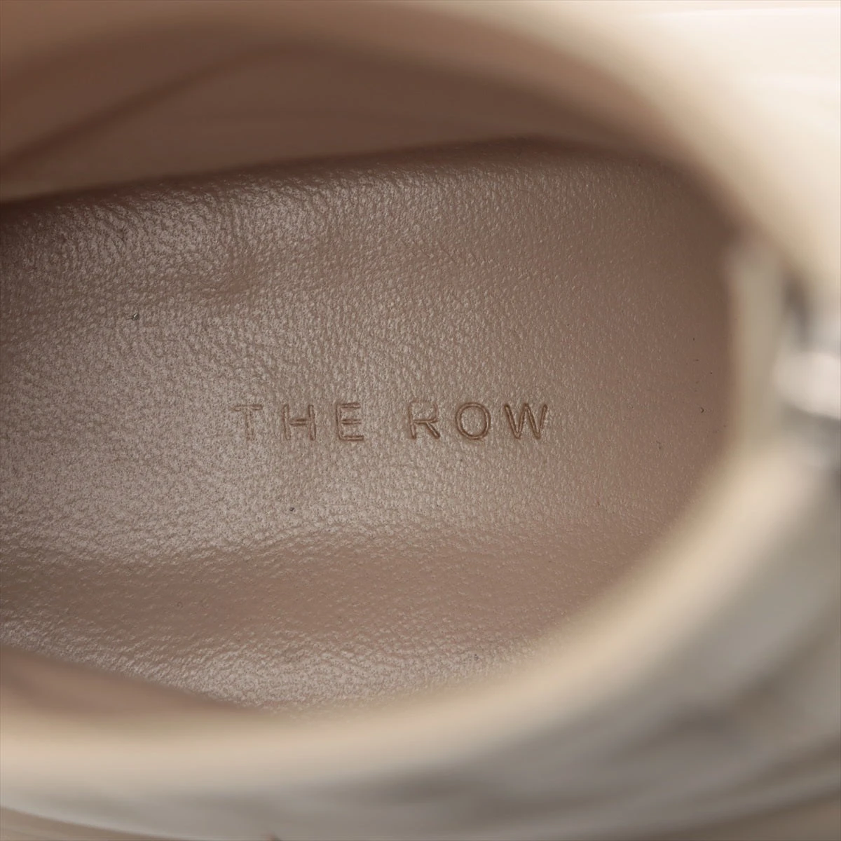 【THE ROW】レザー ジッパー ブーツ ベージュ ベージュ系 26.5cm The Row(ザ・ロウ) ブーツ(レディース