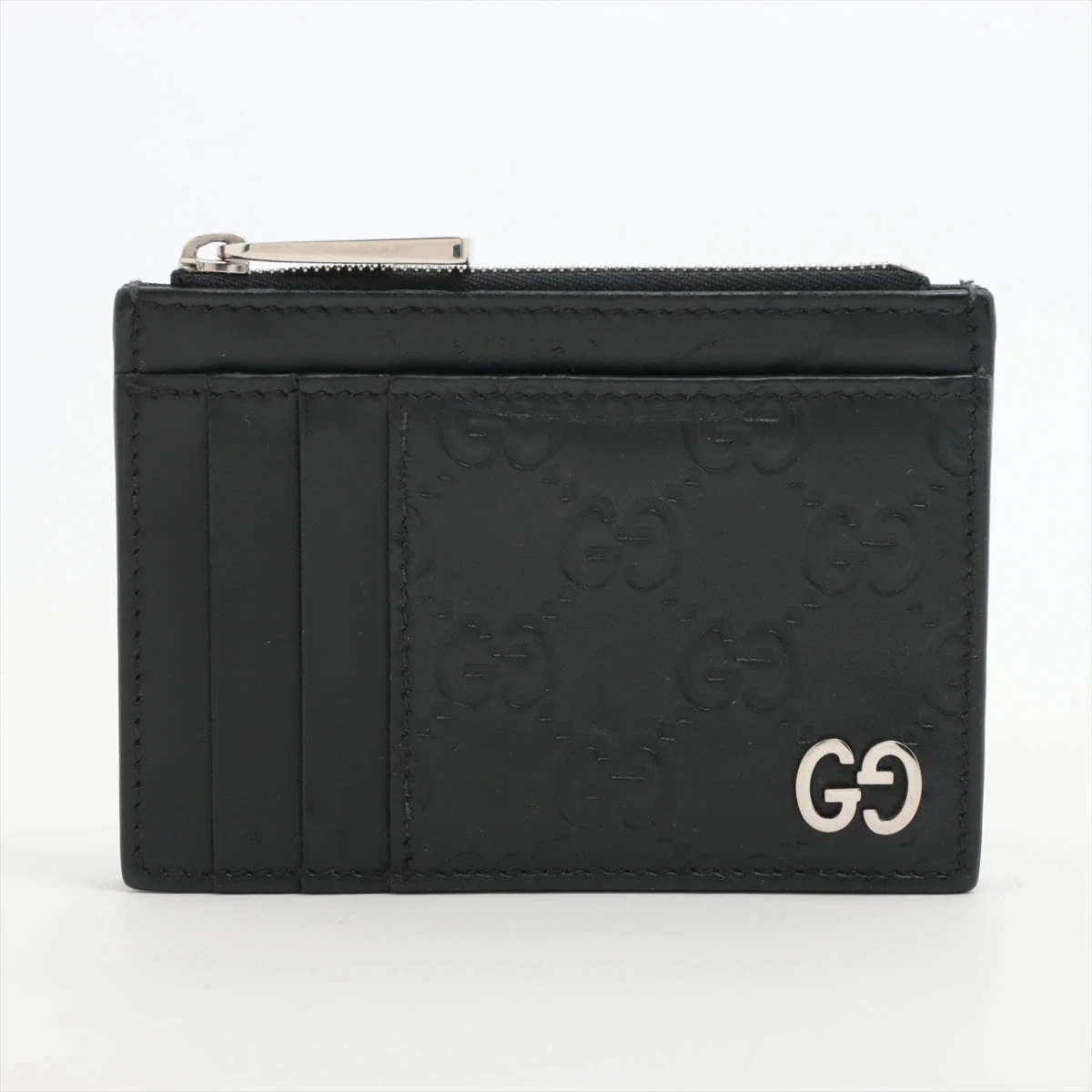 グッチ グッチシマ 597560 レザー コインケース ブラック A3019301 