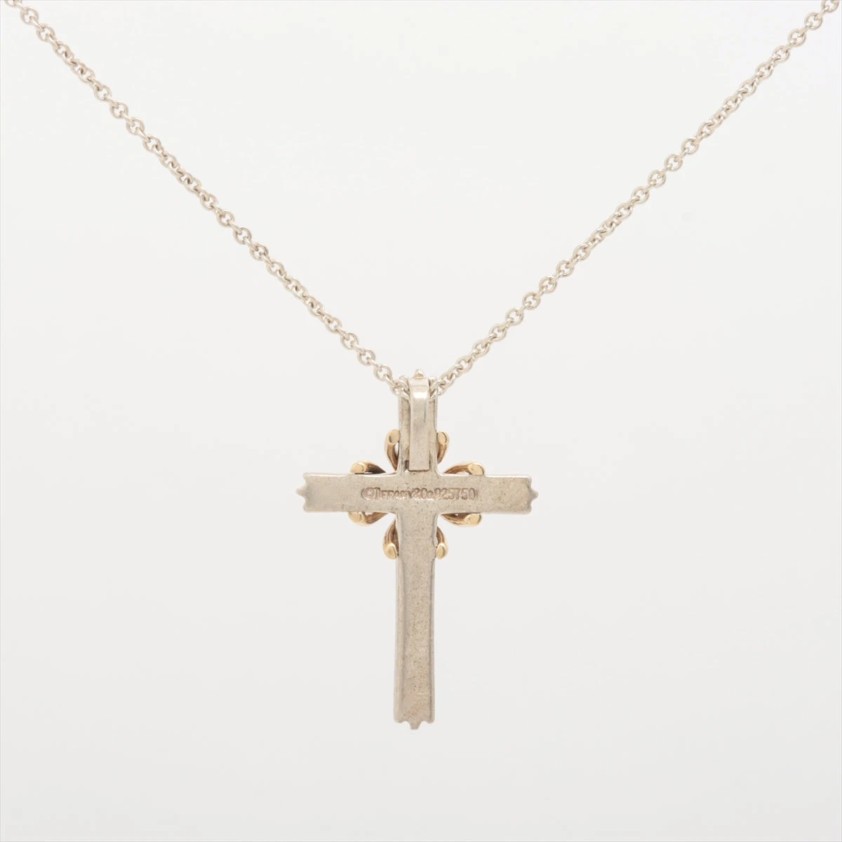 ティファニー シグネチャークロス ネックレス 925×750 7.6g ゴールド