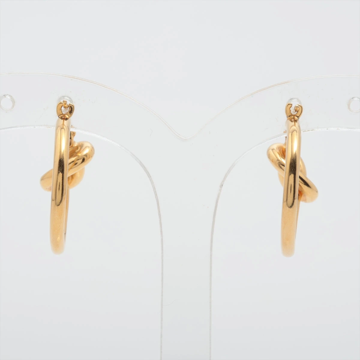 セリーヌ/ゴールドノットデザインフープピアス セリーヌ ピアス CELINE KNOT SMALL HOOPS EARRINGS メタル
