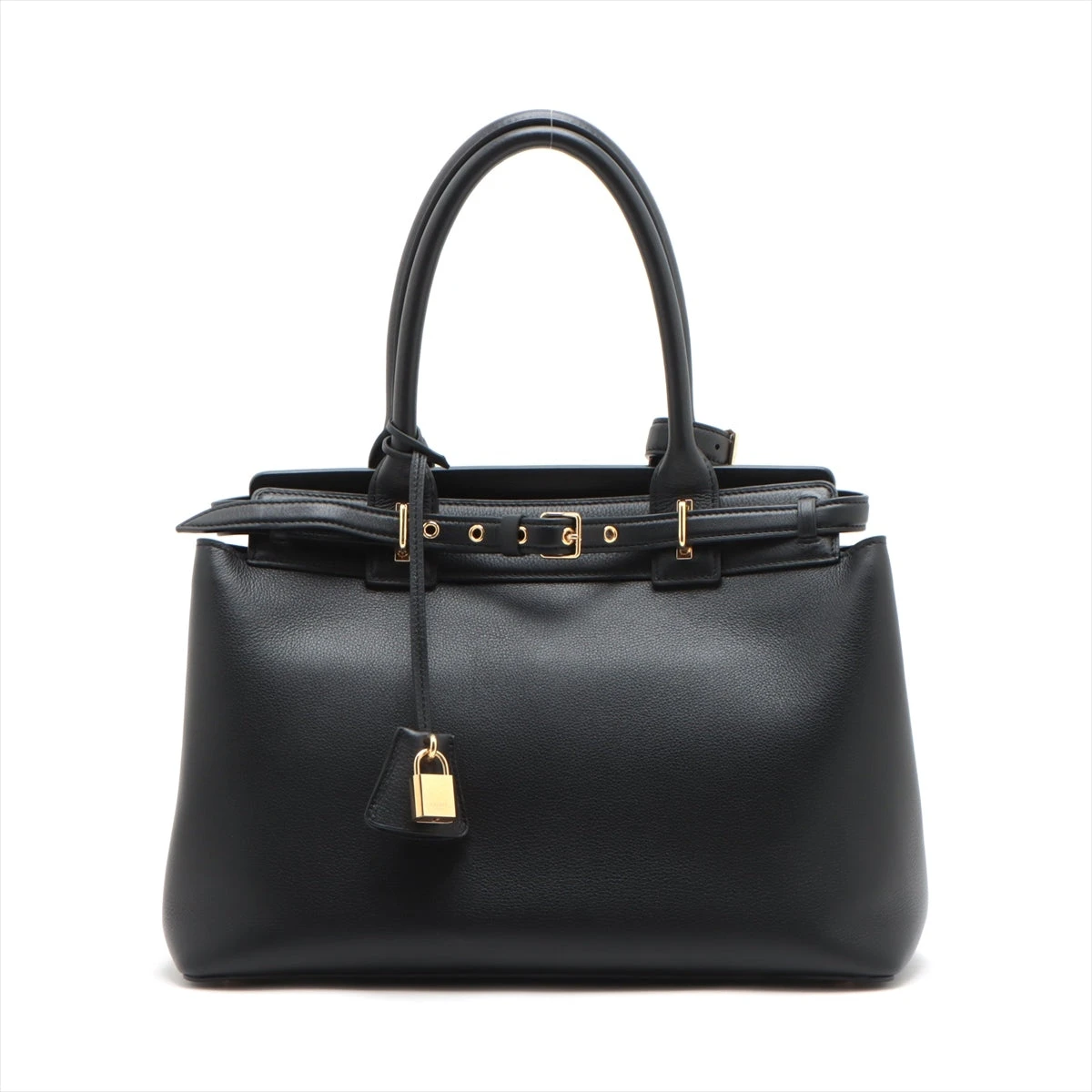 【美品】 セリーヌ タイ ブラック レザー トートバッグ ハンドバッグ A4 CELINE セリーヌ バッグ レディース ブランド トートバッグ