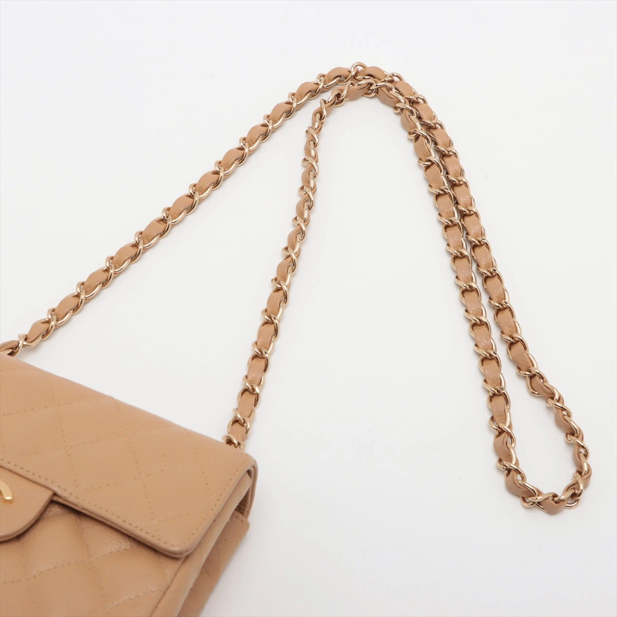 シャネル 23B ミニマトラッセ フラップバッグ17cm ベージュ シャネル/ショルダーバッグ/トップハンドルミニフラップバッグ