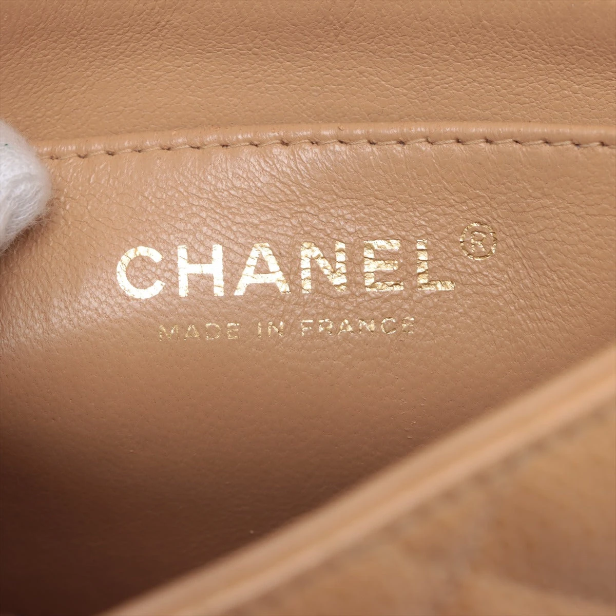 CHANEL シャネル マトラッセ キャビアスキン シングルフラップ ベージュ シャネル マトラッセ キャビアスキン シングルフラップ ダブル