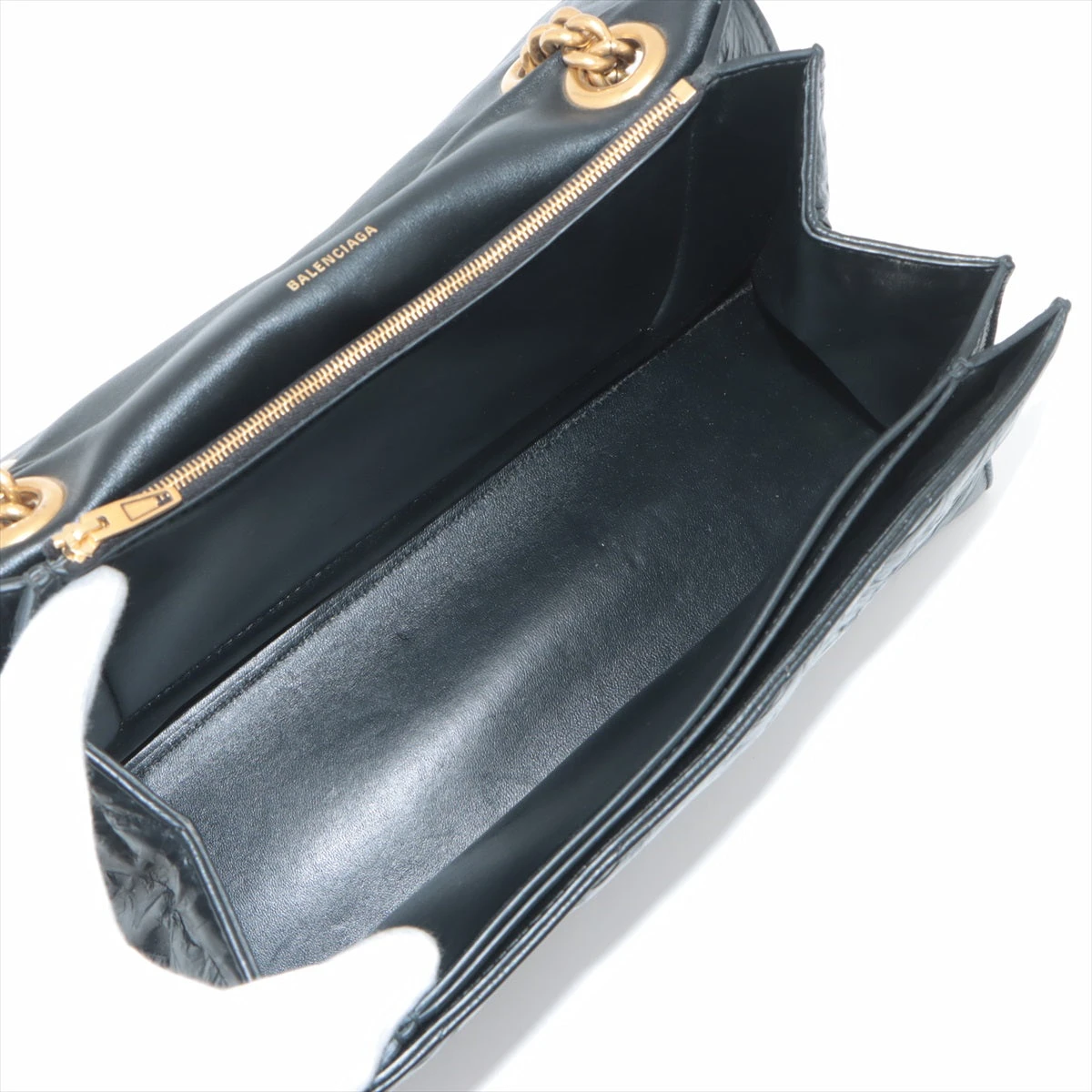 バレンシアガ クラッシュ コーティングレザー チェーン