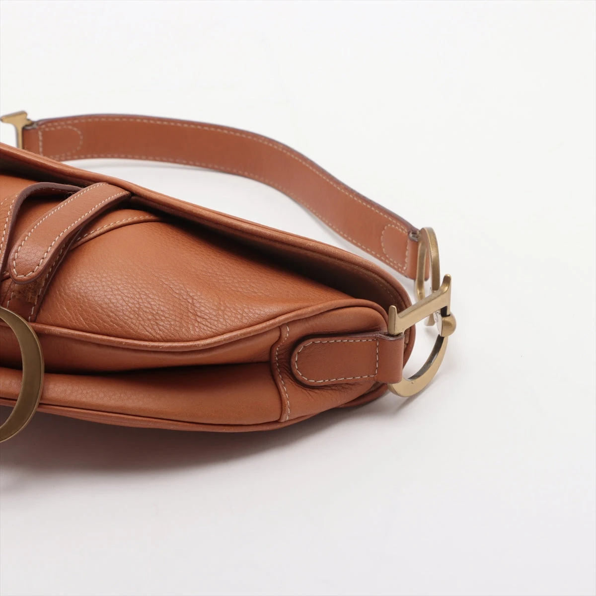 クリスチャンディオール サドルバッグ レザー ショルダーバッグ