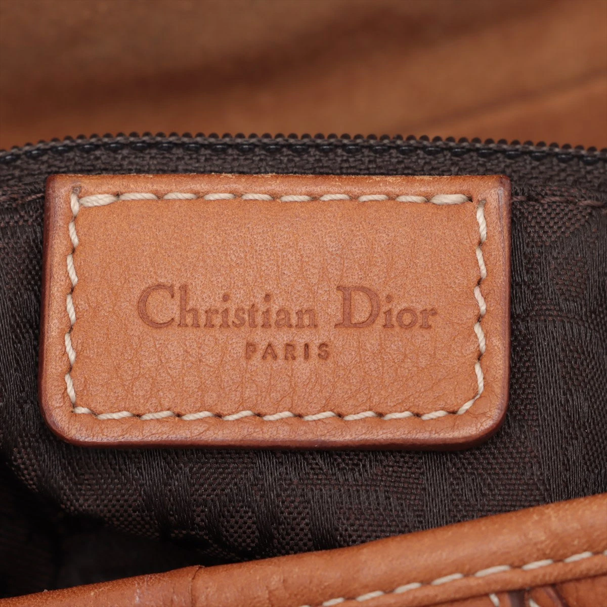 クリスチャンディオール サドルバッグ レザー ショルダーバッグ