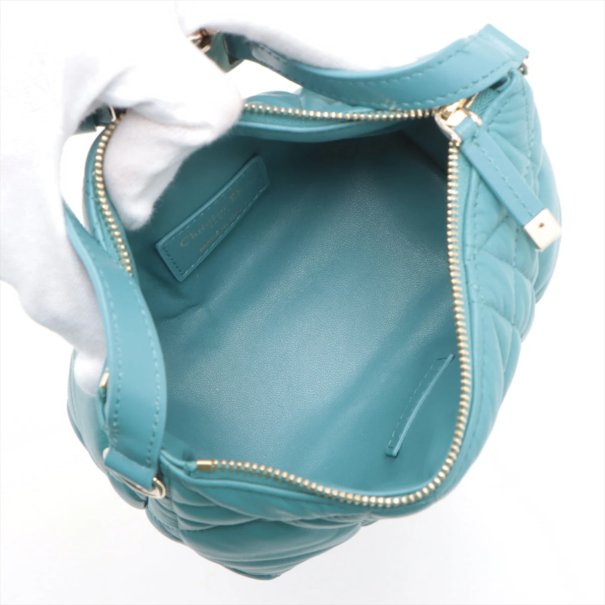 クリスチャンディオール カナージュ ノマドポーチ レザー チェーン