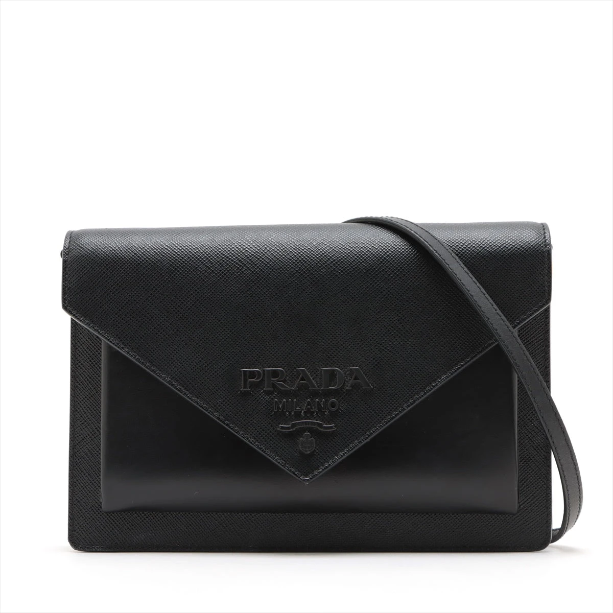 PRADA】サフィアーノ黒・ピンク（パスケース未使用）正規店購入